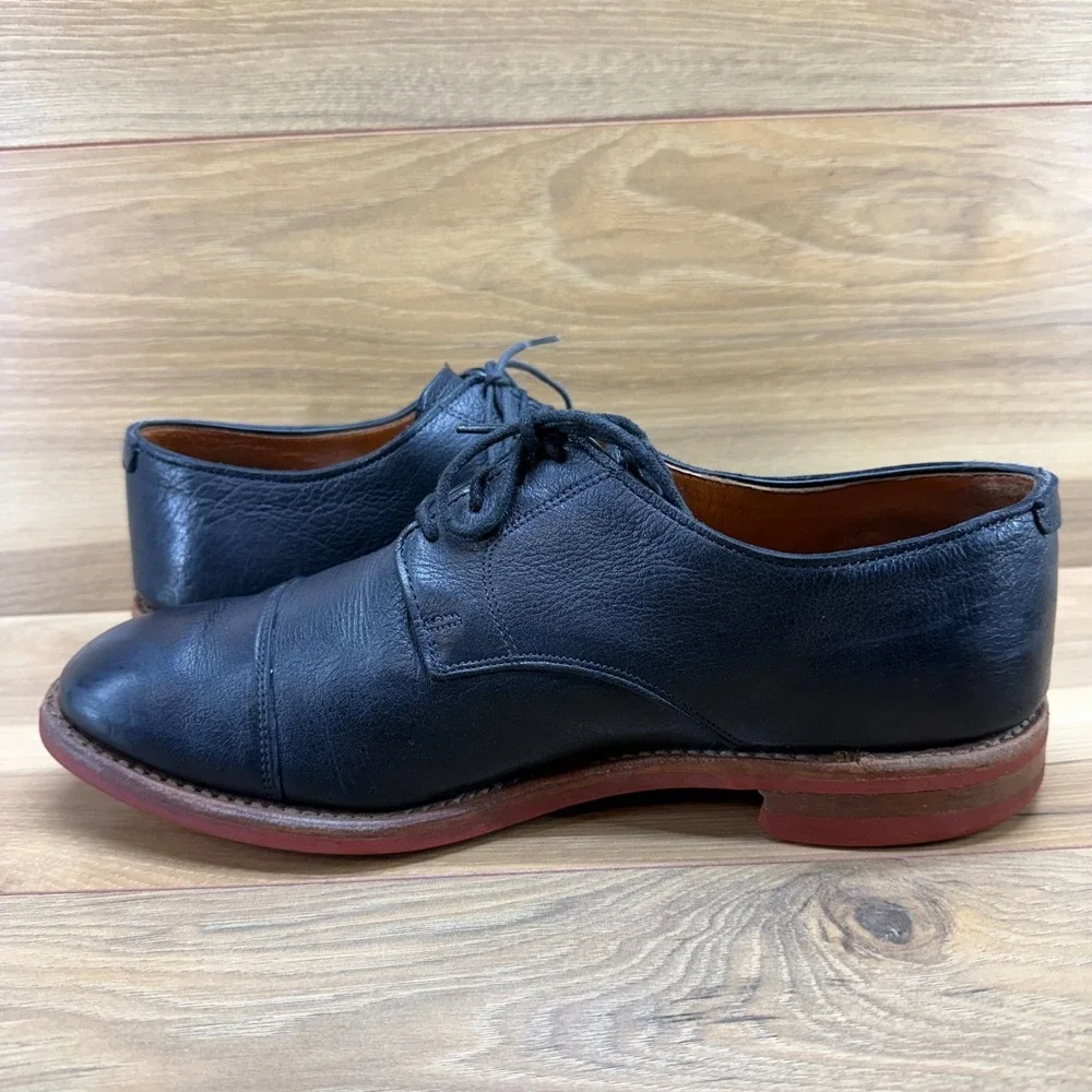 Allen Edmonds Oxford Dress Shoes Mens 9.5 E Black Business Money Cap Toe Dainite